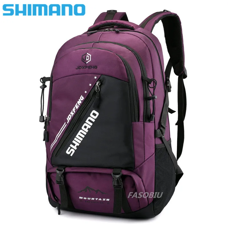 

Shimano Men Fishing Backpack Outdoor Waterproof Breathable Wear-resistant Multipurpose Storage Lock Backpack Travelling Backpack