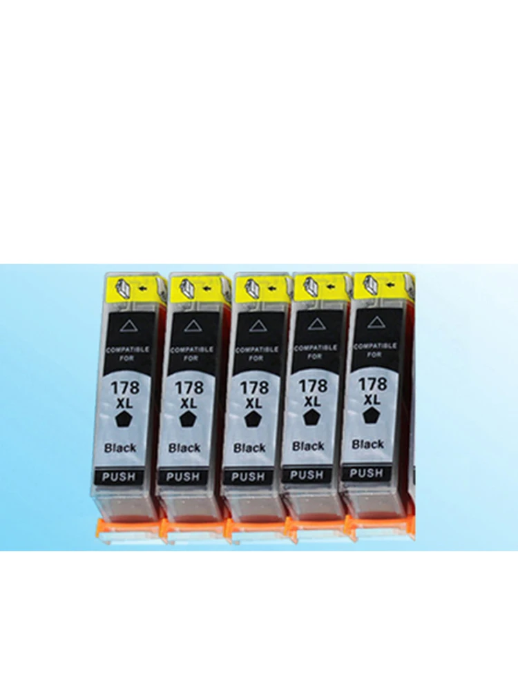 Картридж с черными чернилами 5x совместимый hp178 178XL 5510 5515 6510 B109a B109n B110a B210b B209a B210a 3070A