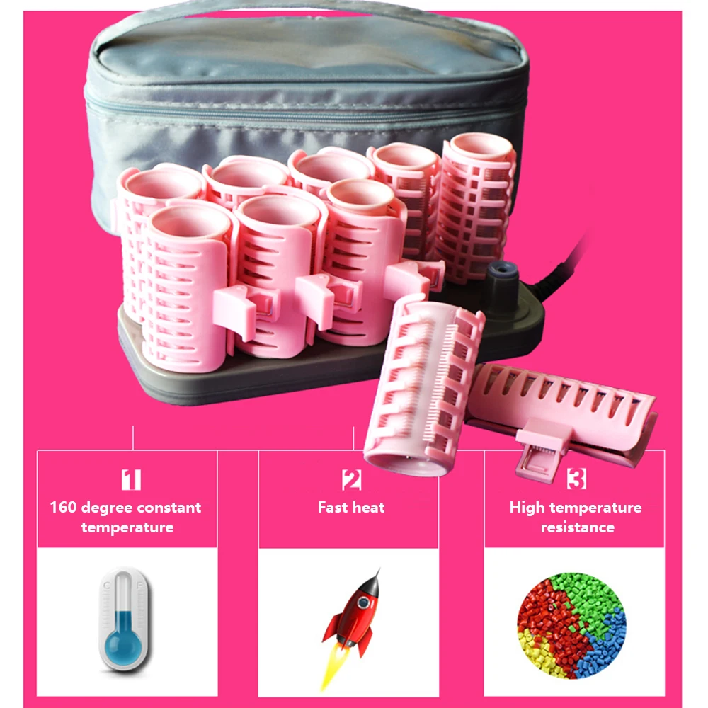 10 шт./компл. щипцы для завивки волос электрические трубки ролик с подогревом