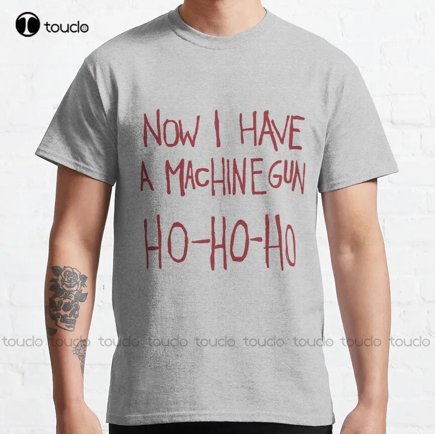 

Ho Ho Ho... Die Hard Ho Ho Ho Christmas Jumper Bruce Willis Movie Classic T-Shirt Sleep Shirt Custom Aldult Teen Unisex Xs-5Xl