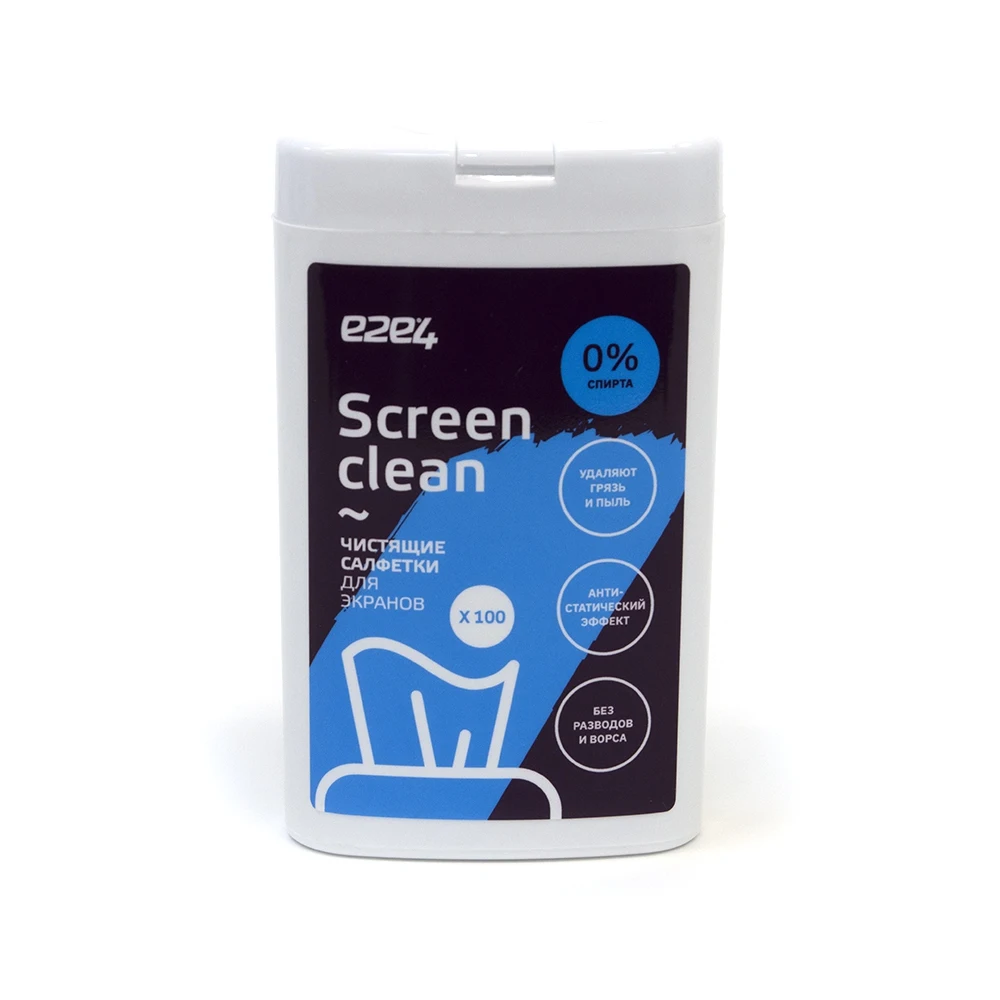 Салфетки влажные для экранов e2e4 100 шт OT WET SC 100|Чистящие принадлежности
