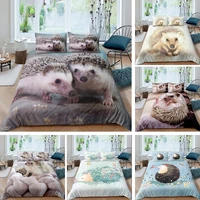 3d hedgehog bedding set queen king size 23pc luxury animal comforterduvetquilt cover pillowcase sets