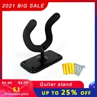 1 шт. подвесной крючок для Гитары держатель настенная подставка стойка Кронштейн Дисплей подходит для большинства гитар бас Простота установки + винты