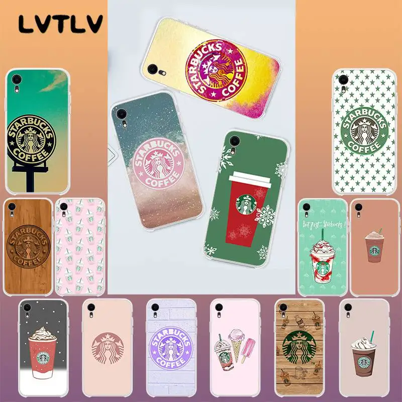 LVTLV Рождественская елка милый мультфильм кофейная чашка ТПУ Мягкий fundas PhoneCase