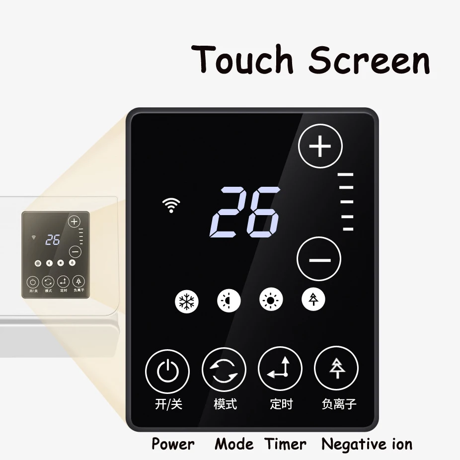 2000 Вт кондиционер для нагрева и охлаждения настенный настольный 2 способа