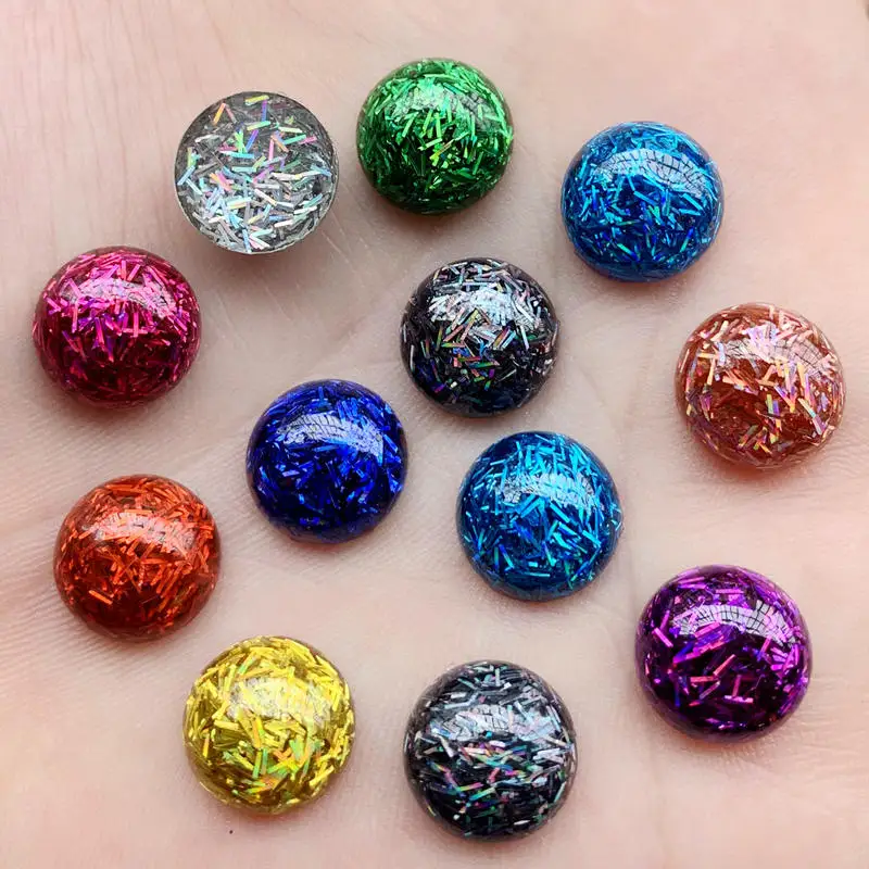 20 штук Bling Круглый Смола Стразы s 11 5 мм (Thickness5.5mm Красивые сандалии с плоской задней