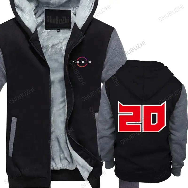 

man fall winter thick hoody black zipper FABIO QUARTARARO WITH SIGNATURE 20 men's outwear fleece hoodies brand sweatshirt tops
