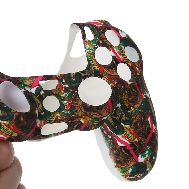 1 комплект силиконовый защитный чехол со звездами черепами и крышкой джойстика