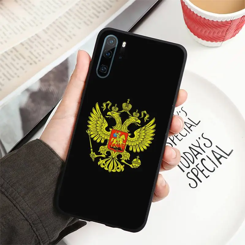 

Russia flag Emblem pattern Phone Case For Huawei honor Mate P 10 20 30 40 i 9 8 pro x Lite smart 2019 nova 5t