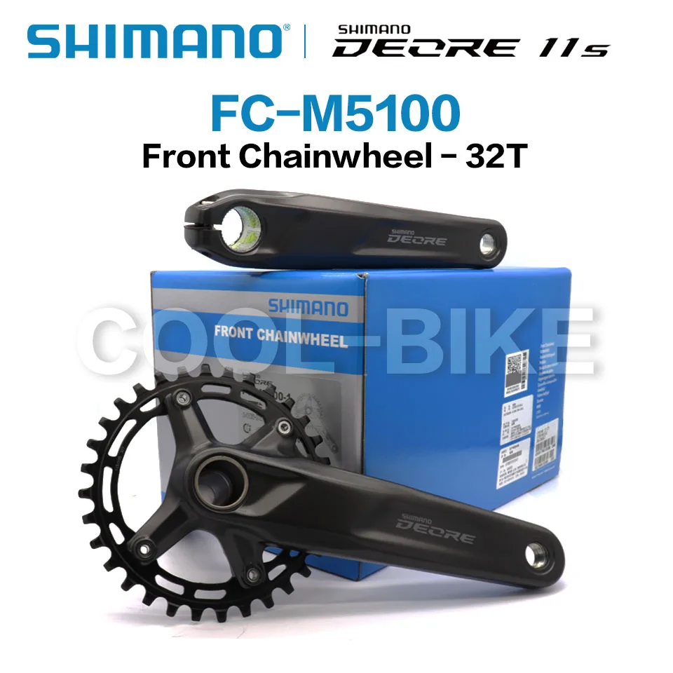 

SHIMANO DEORE FC M5100 Crankset Front Chainwheel Original boxed 1x11-Speed 11s 11v 30T 32T 170MM 175MM