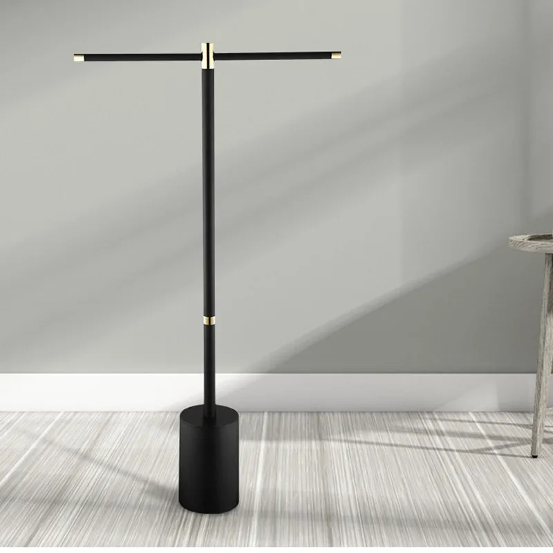 Новинка напольная вешалка для полотенец черного и золотого цвета двойная ванной