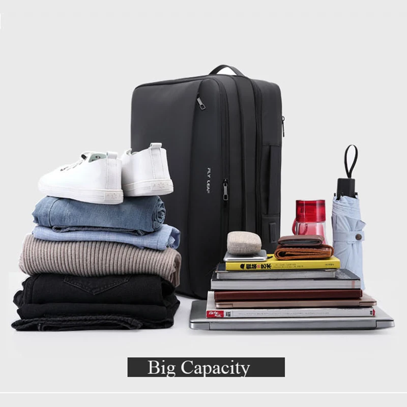 

Business Backpack Large Capacity Travel Waterproof Handbag Zipper Backpack External USB Charging Laptop Unisex Bag Fashion 2020