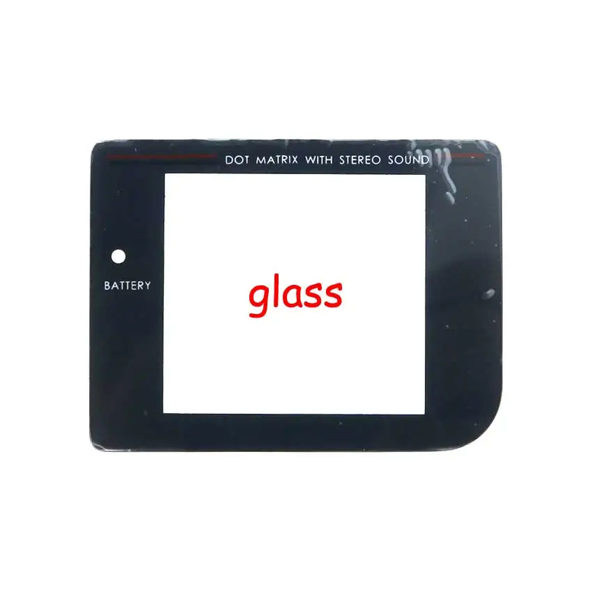 

YuXi 50pcs Plastic & Glass Screen Lens Cover For Gameboy DMG For GB Display Screen Protector Lens Gray/Black