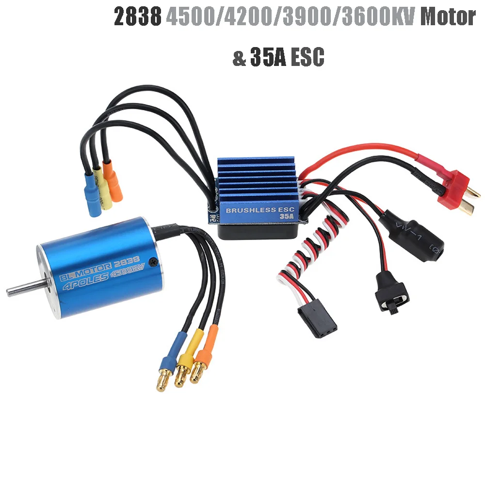 Бессенсорный бесщеточный двигатель 2838 3600KV/3900KV/4200KV/4500KV 4P для радиоуправляемого