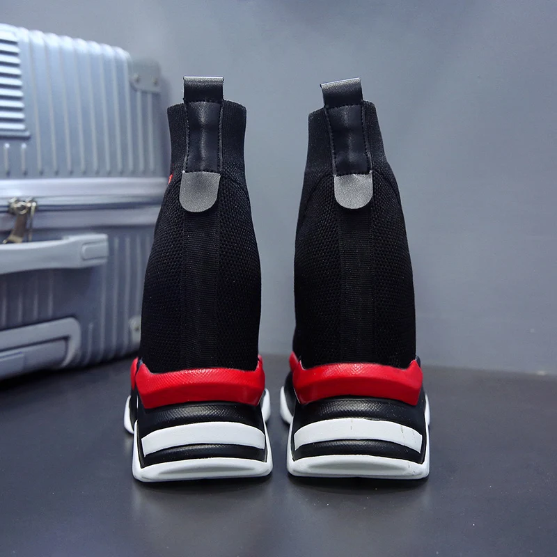 Женские ботинки носки коллекция 2019 года модная повседневная обувь на платформе и