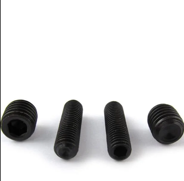 10pcs M7 M8 allen set screws inner hexagon socket male bolts 1mm pitch thread concave end 12.9 grade carbon steel 8mm-30mm long |