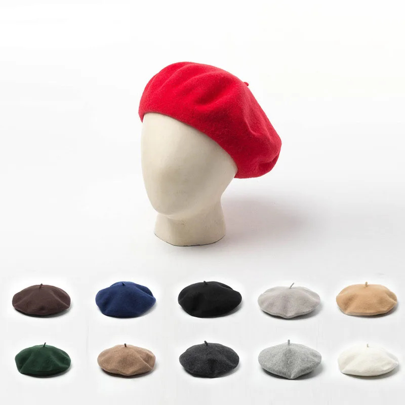 New European American Style Woolen Beret Autumn Winter Men's Formal Professional Casual Dual-use Hat