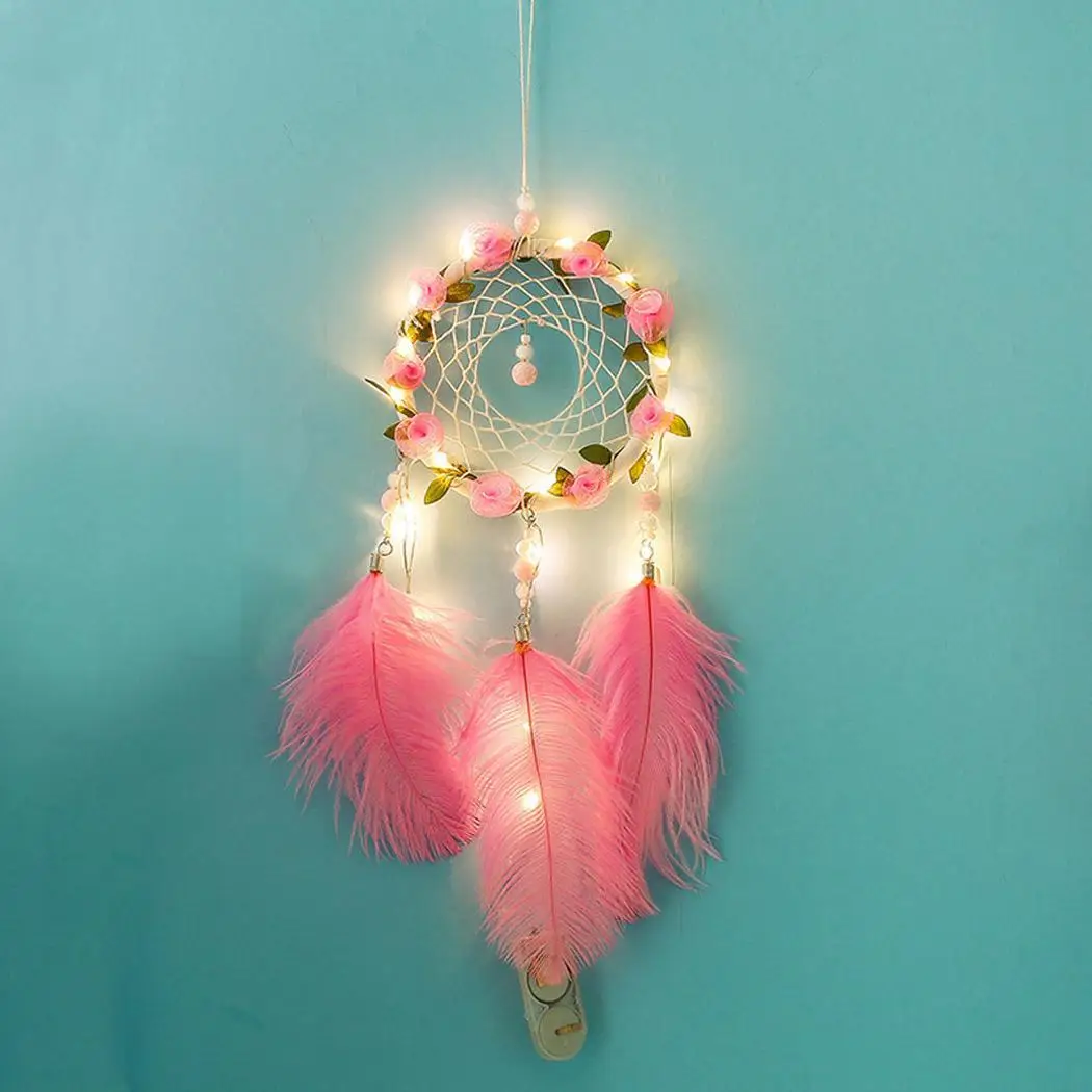 Креативный с разноцветными бусинами ручной работы цветочный Ловец снов модные