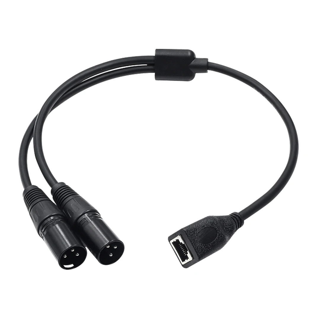 Двойной аудиокабель XLR папа мама RJ45 сетевой интерфейс Мама Передача