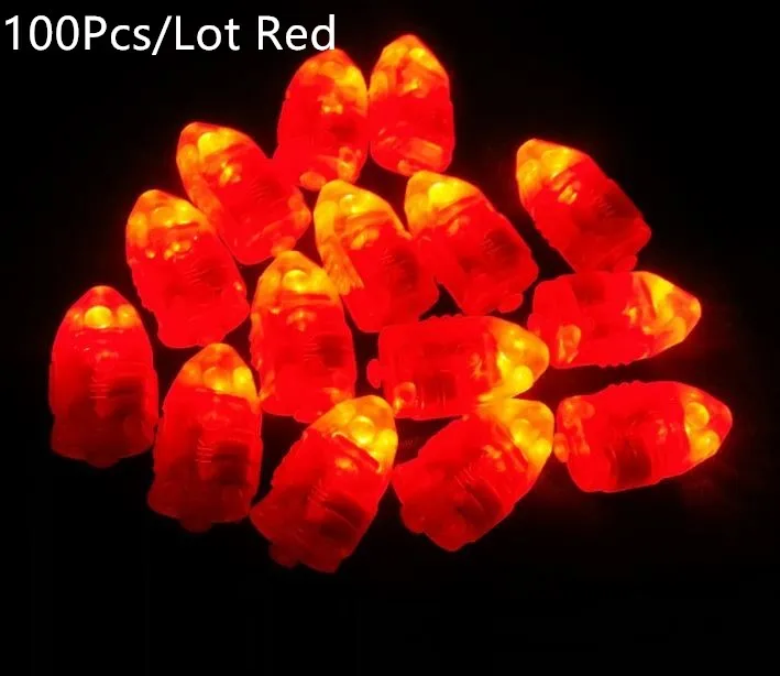 100Pcs Red 100 шт/50 шт светодиодные шариковые лампы, воздушные шары, сказочные огни, луна, Звездные гирлянды для дома, свадьбы, вечеринки, дня рождения, украшения - Цвет: 100Pcs Red