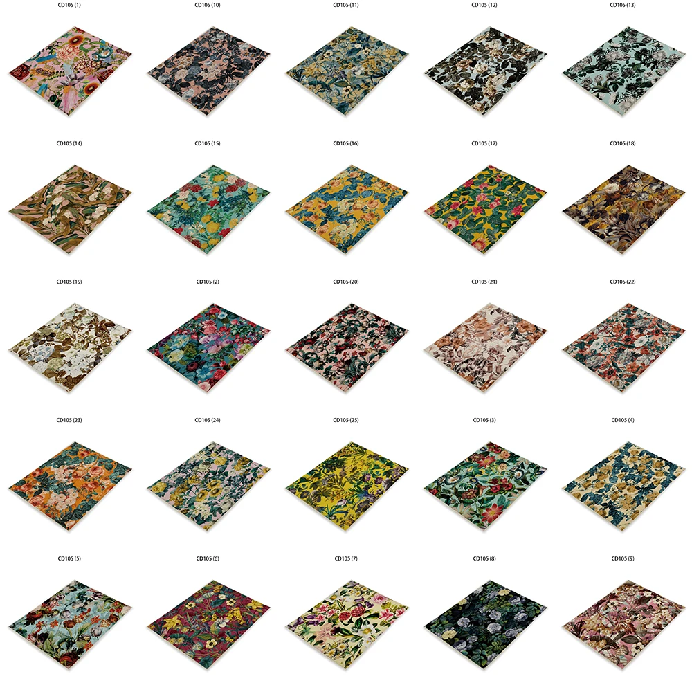 Коврик для подставки с растительным рисунком цветочным принтом 32x42 см | Дом и сад