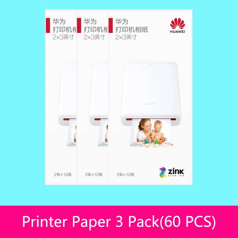 Оригинальный Zink 2*3 дюйма 50*76 мм для фотобумаги Huawei принтера Canon zoemini LG PD261 251 233