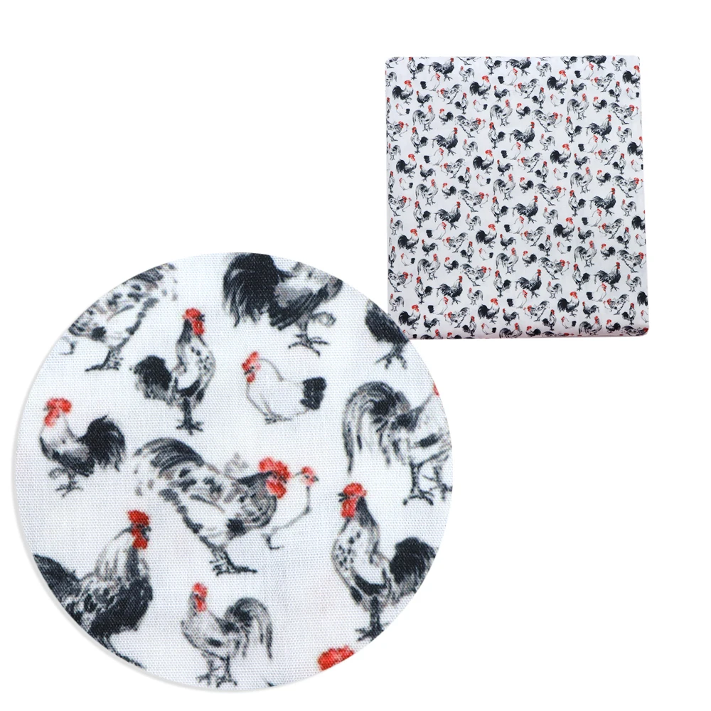 

50*145cm Dot Animal Polyester Cotton Fabric Bow-knot Quliting Patchwork for Cloth Making Puppet Garment Tissue Material,1Yc10819