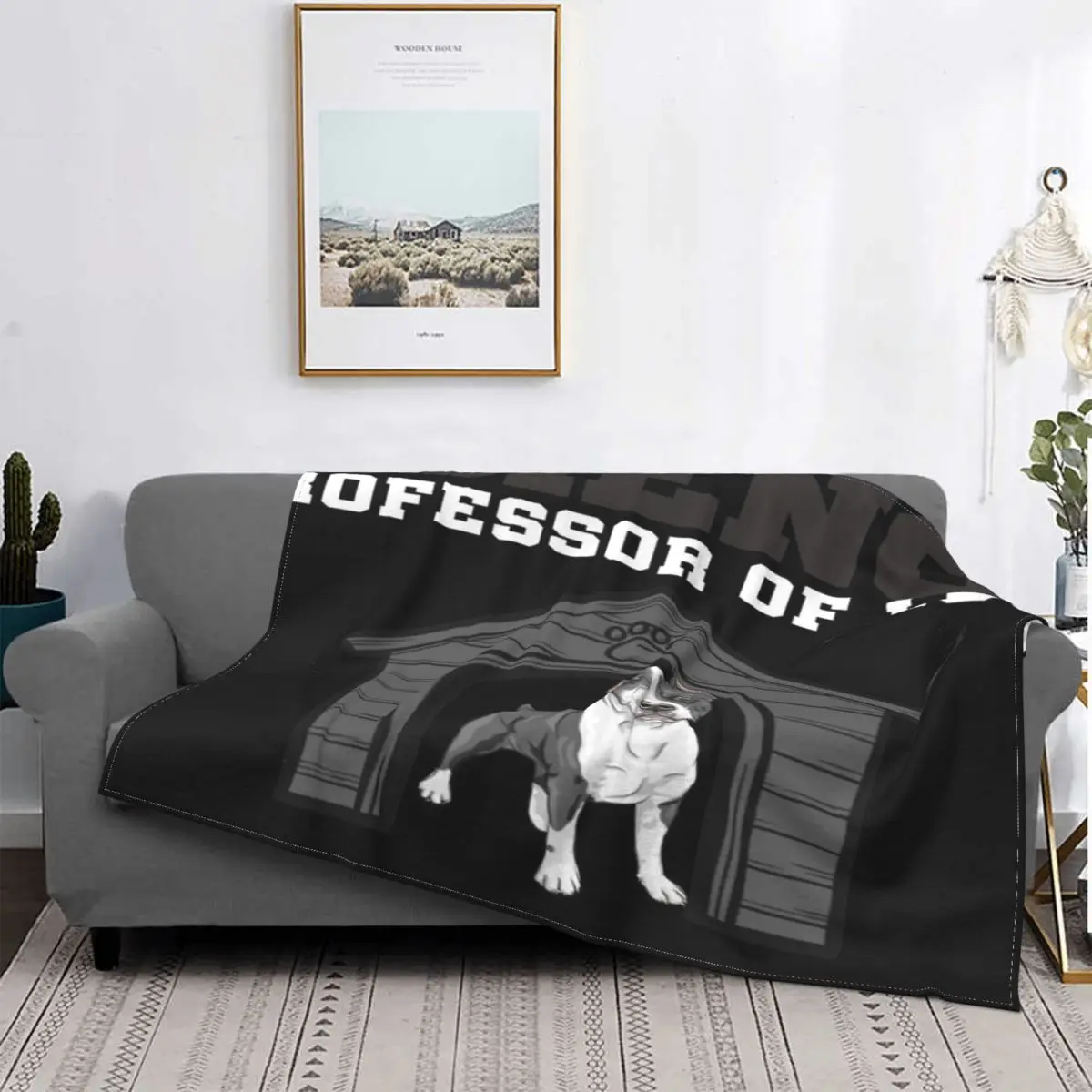 

Manta clásica de la Universidad de Ciencias para niños, colcha a cuadros, manta de felpa de Anime