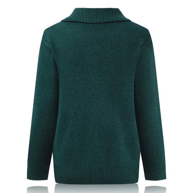 Женский свитер для пожилых людей среднего возраста новинка весенне-осенняя