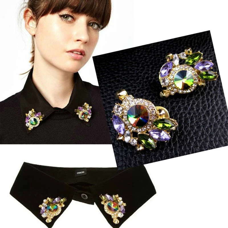 DIY круглая бриллиантовая декоративная ручка с четырьмя когтями Стразы для