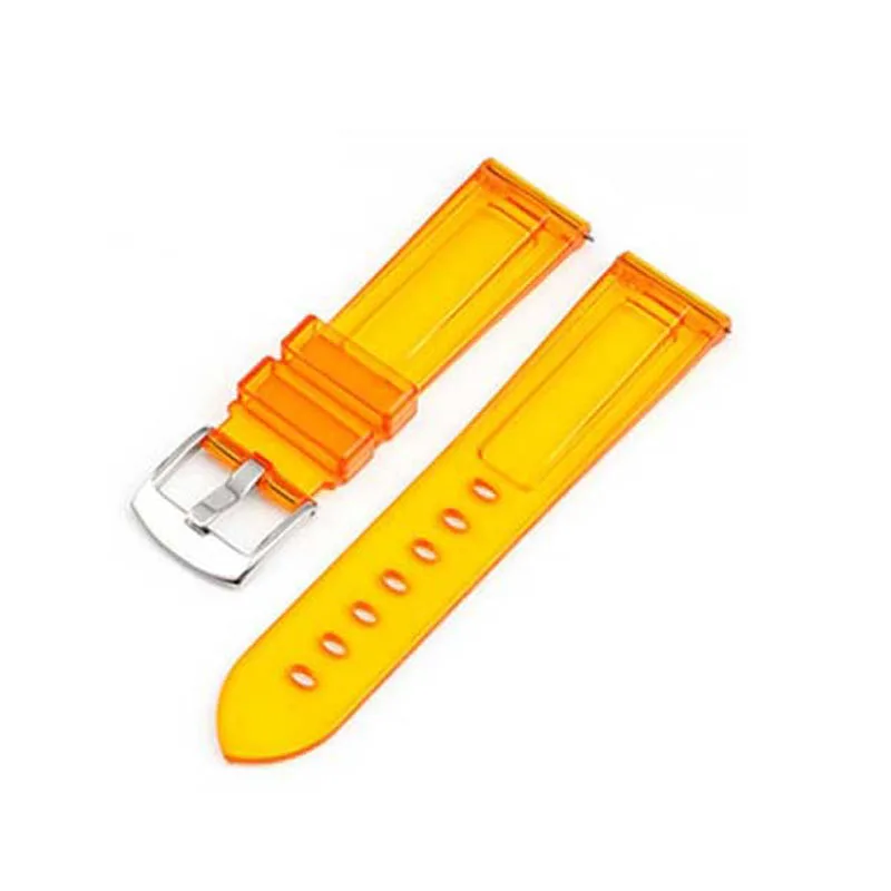 

22mm Transparent Resin Strap for Huawei Watch GT 2 TPU Sport Waterproof Replacement Bracelet Band Stainless Straps