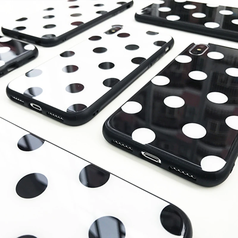 

For VIVO V20 Pro v20 se Y20 Y30 Y50 Y20S Y12s Case Vintage Wave point Hard Tempered Glass Cover For VIVO Y51S Y73S Y11 Y12 Y30i