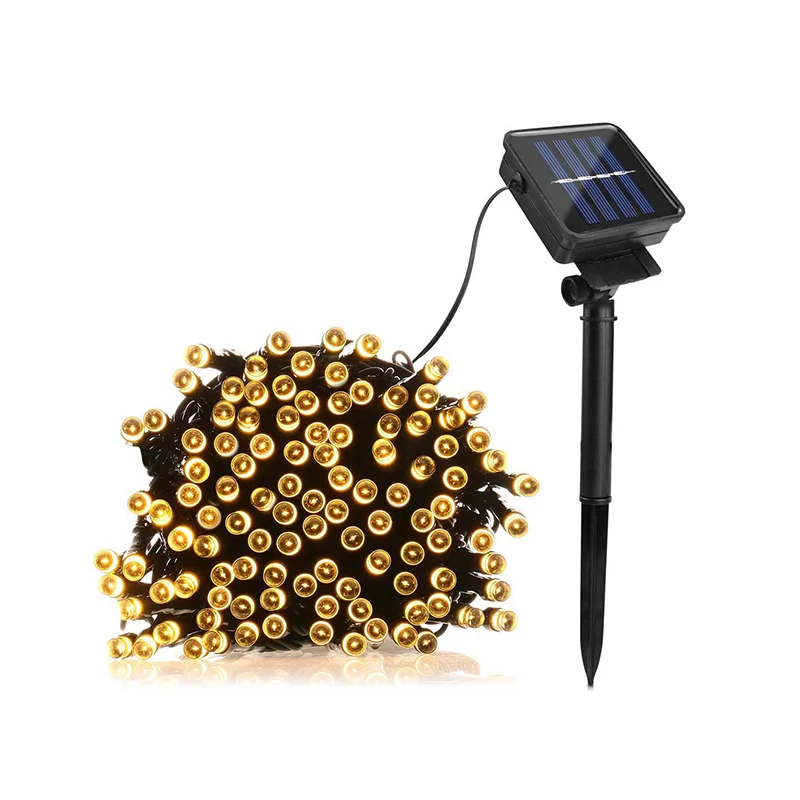 

New 200 solar LED lawn lights strung Christmas tree garden courtyard outdoor festival lights strung stars lights