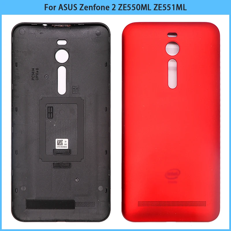 

5.5 inch New For ASUS Zenfone 2 ZE550ML ZE551ML Plastic Battery Back Cover Case Rear Door Housing Case Replace Parts Repai