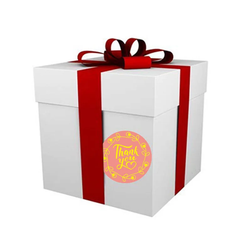 

500pcs Thank You Stickers Envelope Seal Label Sticker Scrapbook Paper Sticker for Handmade Card Gifts Box Thank you Tags Sticker