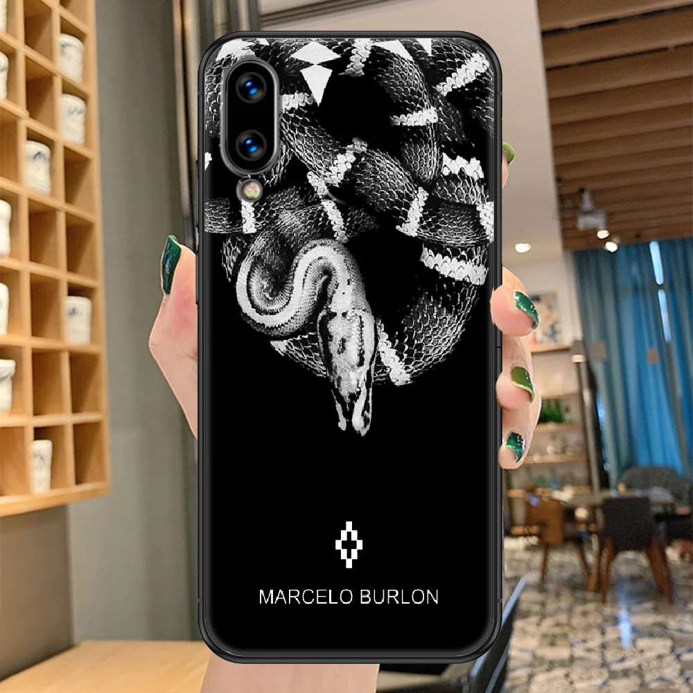 

Marcelos Fashion Tiger brand Phone case For Huawei Honor 6 7 8 9 10 10i 20 A C X Lite Pro Play black fashion bumper luxury cover