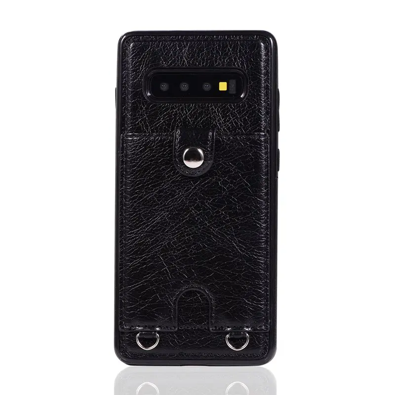 Модный, с длинным ремешком кожаный бумажник чехол для samsung Galaxy S10 S9 S8 плюс S10e Note 8 9 S7 края с слот для карт мульти-функциональный