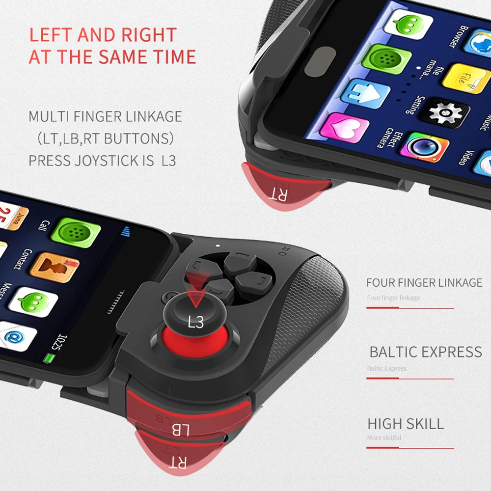 Беспроводной игровой коврик Bluetooth Android джойстик VR Телескопический контроллер