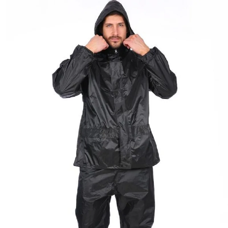 

Adultos Capa De Chuva à Prova Dwaterproof água Windbreaker Presente Engrenagem De Chuva Terno Dos Homens Ao Ar Livre Casaco