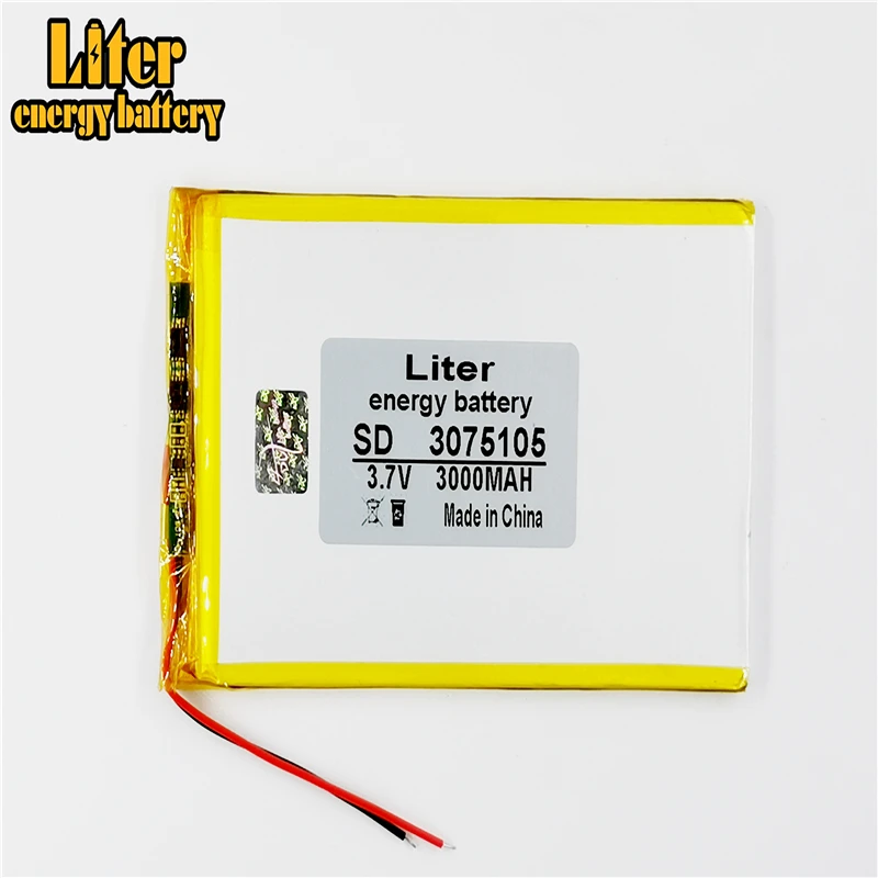 Планшет zishu emphasize 7 дюймов, 3,7 в, полимерный аккумулятор 3000 мА · ч, 3075105, электромеханический