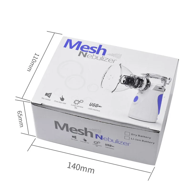 

Portable Nebulizer Cool Mist Steam Inhaler, Effective Handheld Mesh Machine with Exquisite Design for Kids Adults
