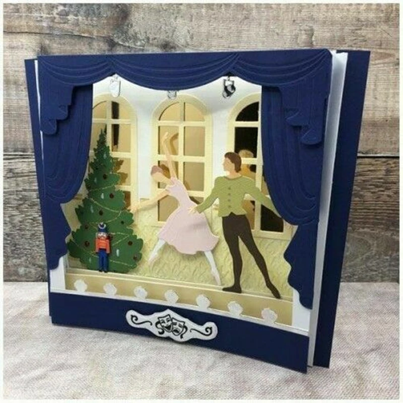 

2020 New Metal Cutting Dies and Scrapbooking For Paper Making The Nutcracker Scenery Background Embossing Frame Card Craft
