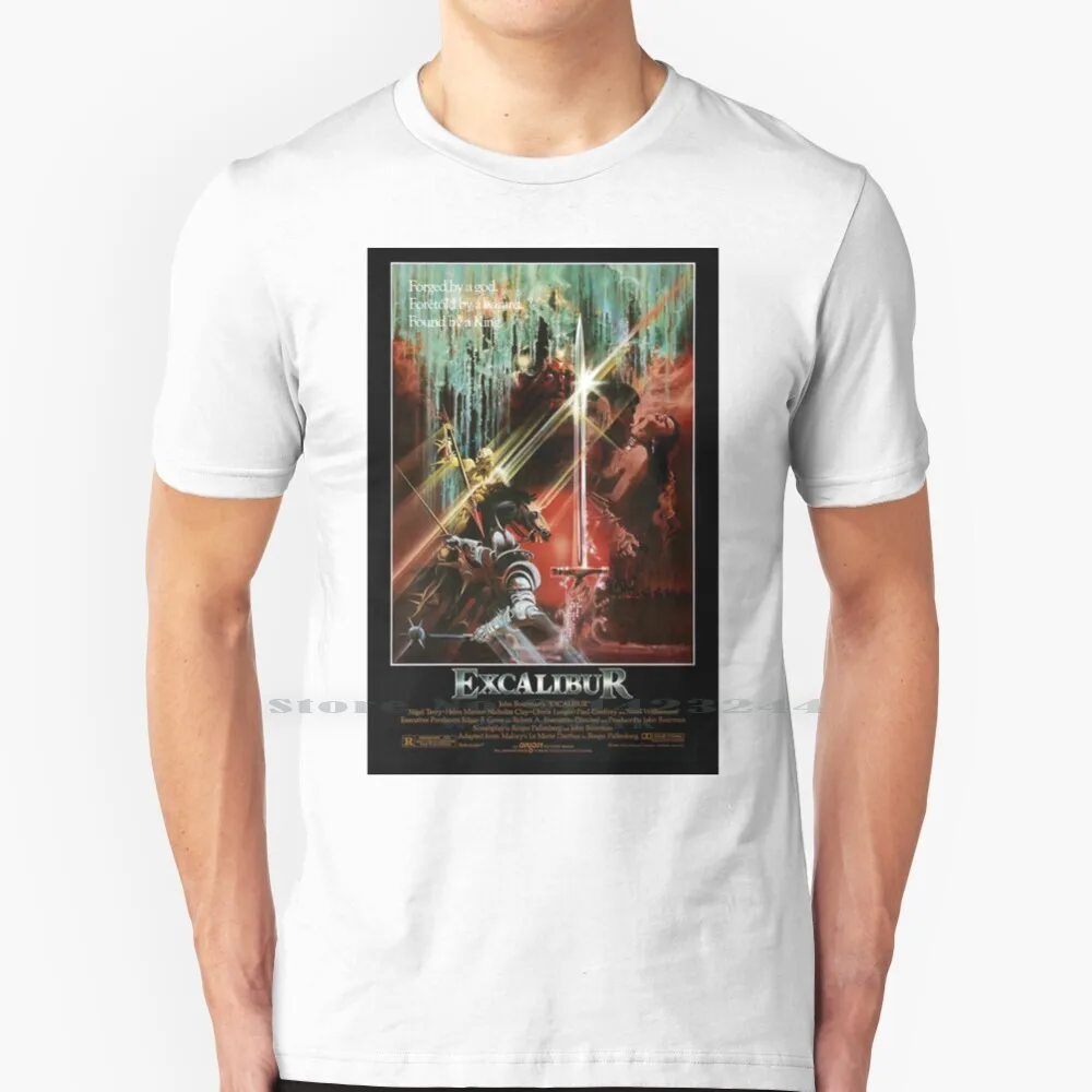 

Excalibur T Shirt Cotton 6XL 70s 80s 90s Old Movies Old Films Retro 1940s 1950s 1960s