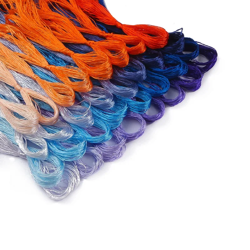 Шелковая нитка для вышивки сделай сам много нитей плетеные ювелирные изделия
