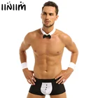 Комплект нижнего белья для мужчин, шорты-боксеры с галстуком-бабочкой и браслетом