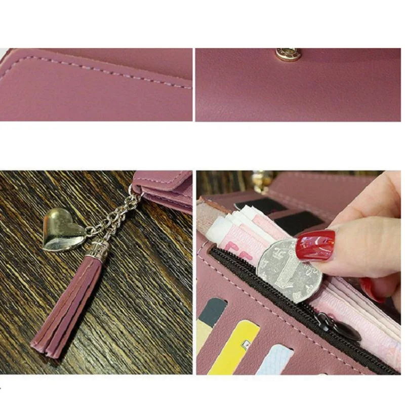

Women High Quality Long Wallet Lady Korean Version Long Fashion Hand Bag Cute Mobile Phone Bag Change Female Card Bag