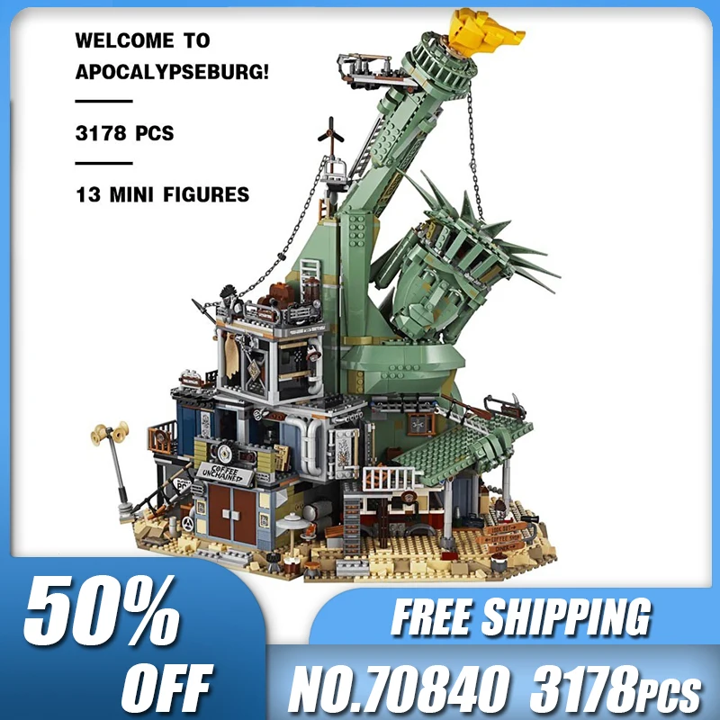 Модель Судного замка из серии Бесплатный Бог совместимая с моделями 70840 45014