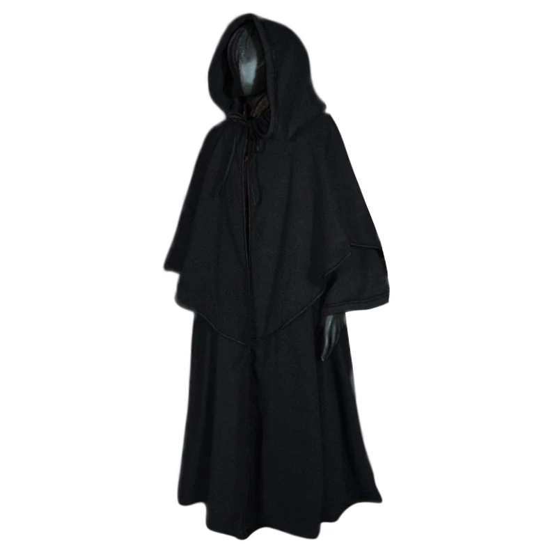 Мужская накидка Осень Зима Косплей сценический средневековый костюм винтажный