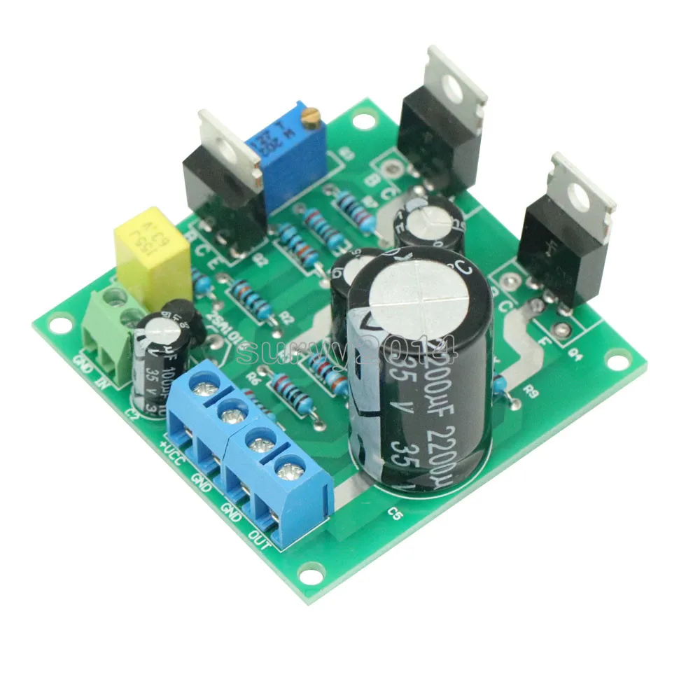 DC 12 V-30 V 24V Mini 1969 TIP41C 1 CH Усилитель установочная доска чистый класс A Герметичный мульти-поворотный Регулируемый модуль сопротивления