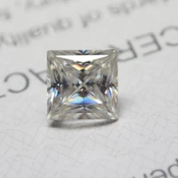 66mm princess cut white moissanite stone loose moissanite diamond 1 18 catart moissanite